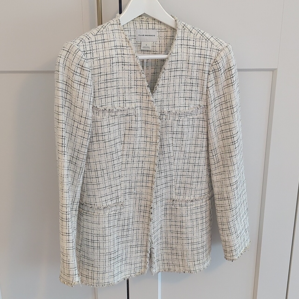 Club Monaco Tweed Blazer